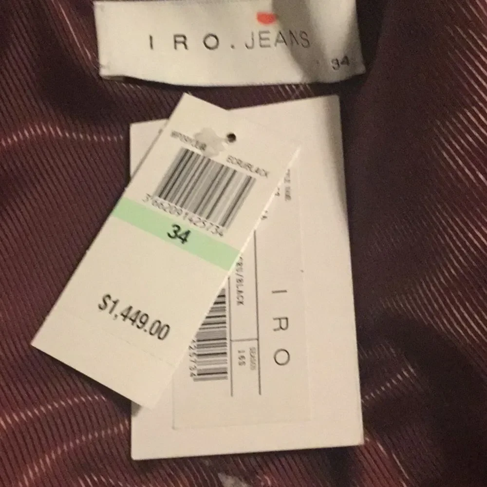 IRO White and Black Yulia Leather Jacket in Ecru - Picture 13 of 16